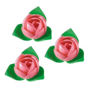 26116R. Вафельный цветок РОЗА розовая (короб 200 шт.)